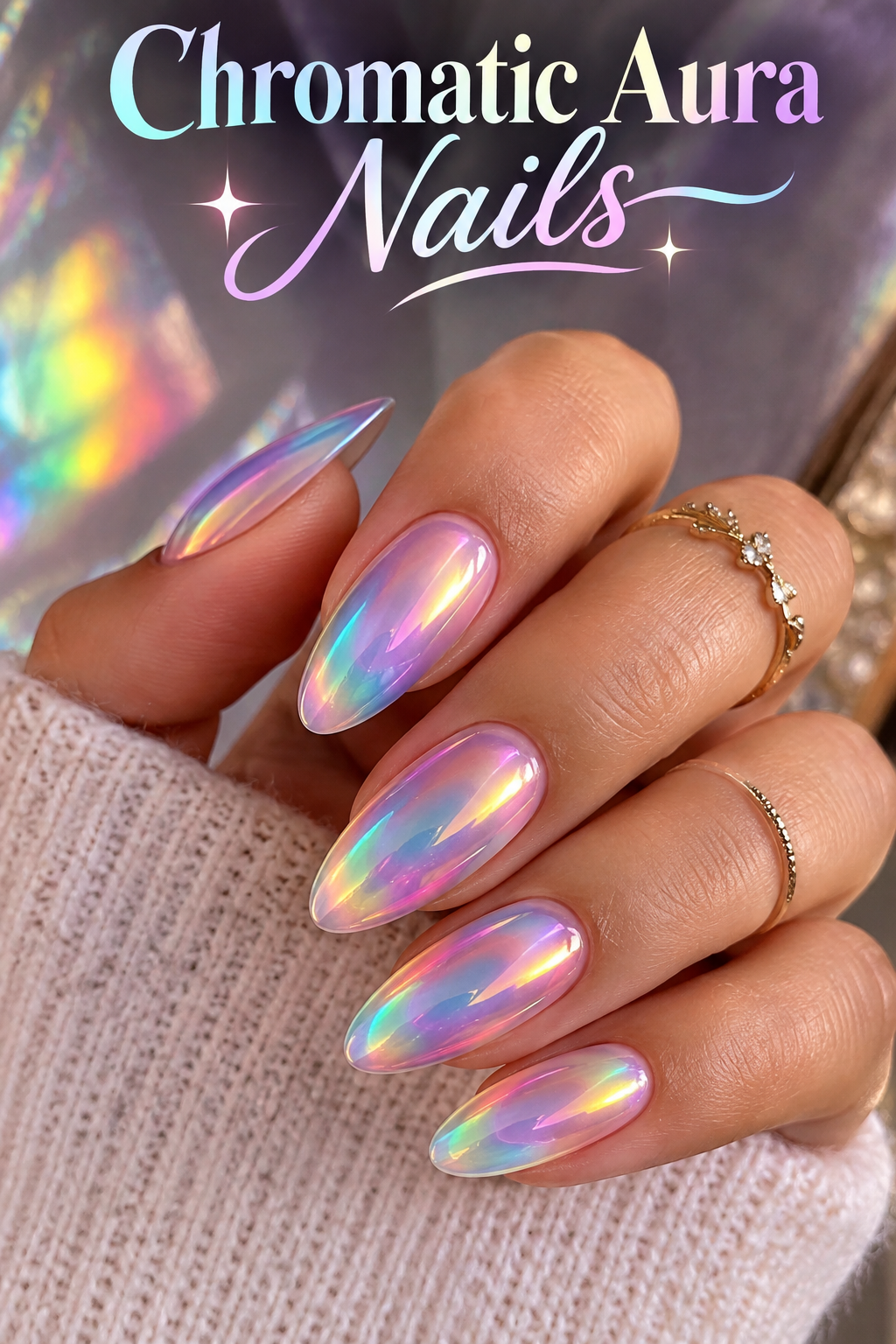 Chromatic Aura Nails