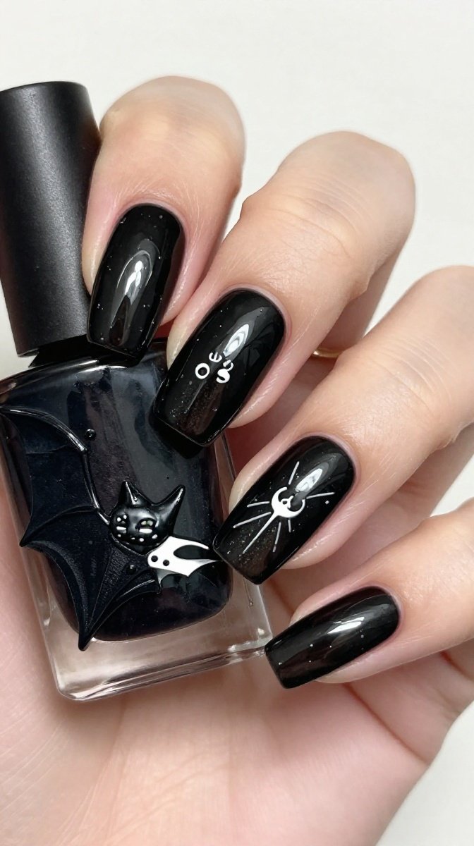 Chrome Bats on a Black Background