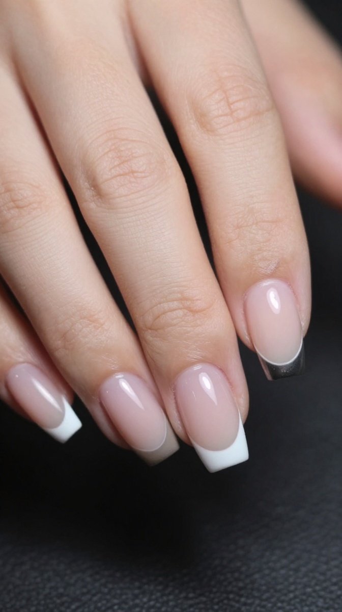 Chrome French Tip with a Quick Edge File – Pro-Level Polish