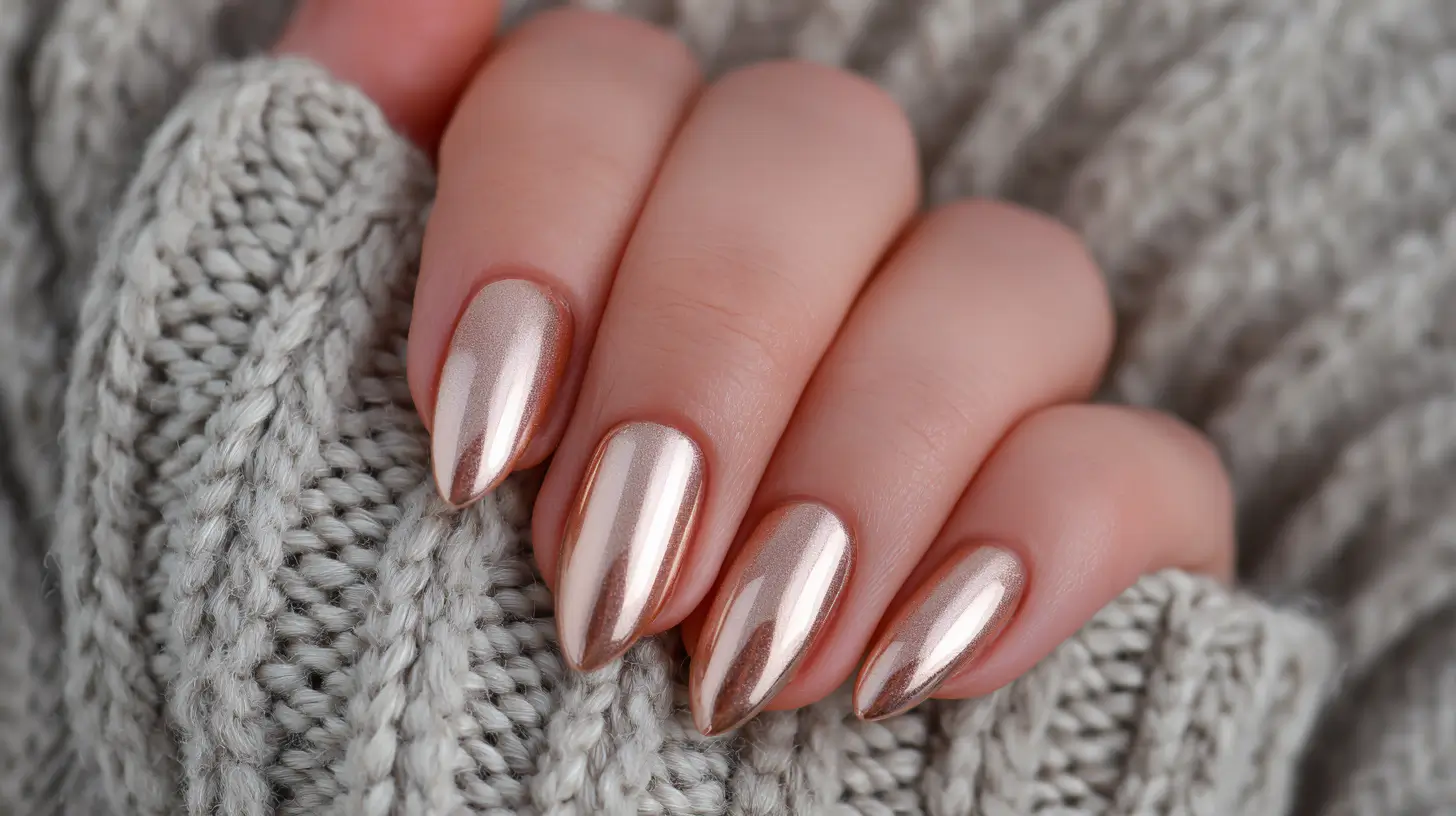 Milky Glazed Nudes nails