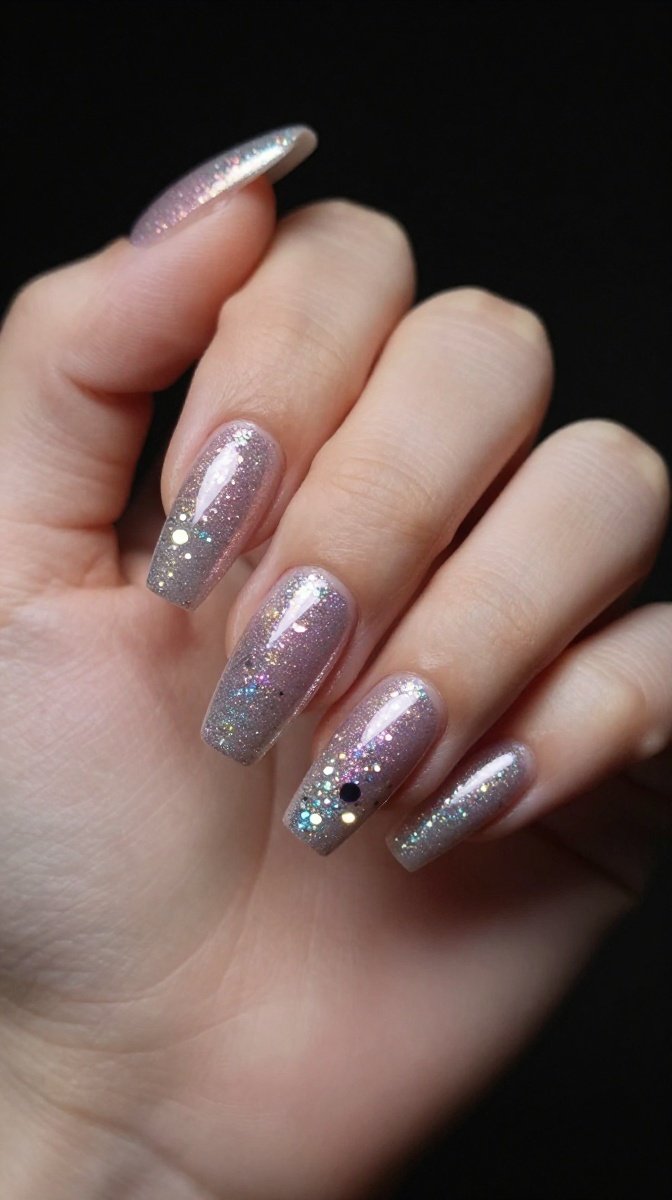 Glitter Drip Nails