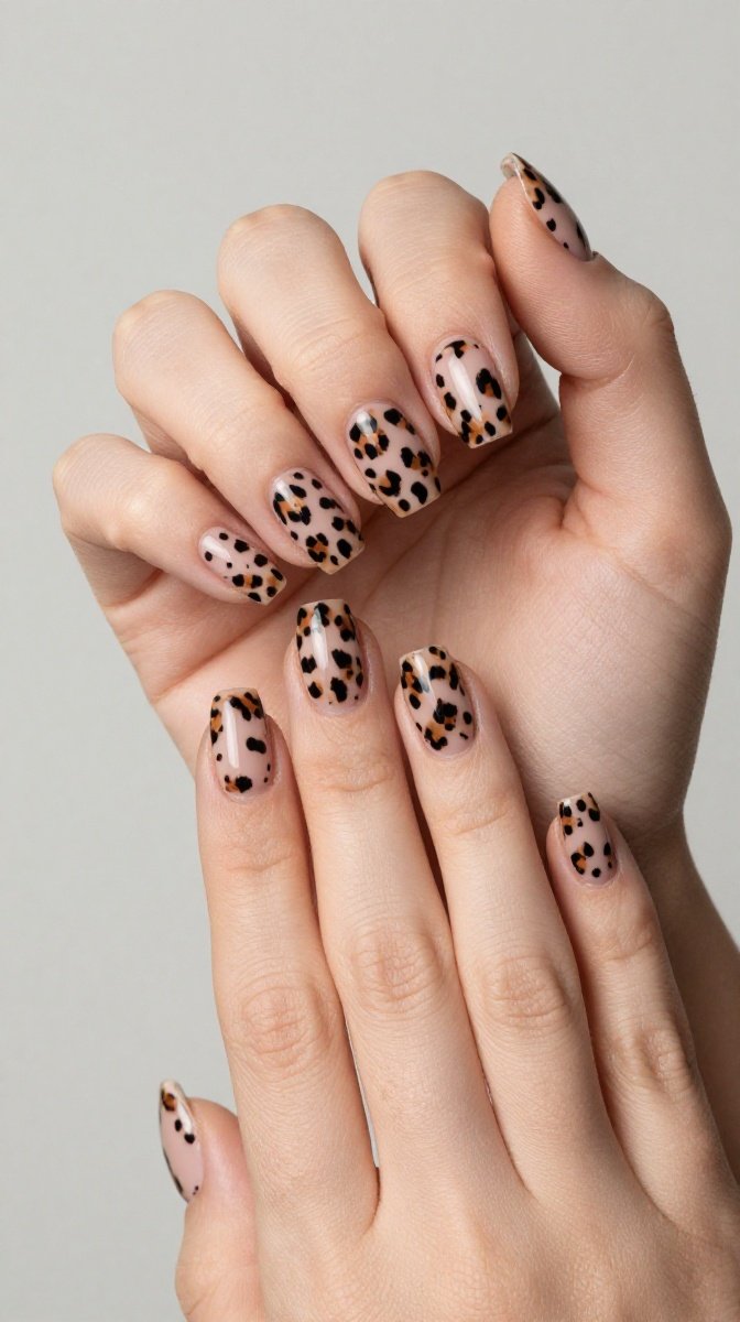 Leopard Print Nails