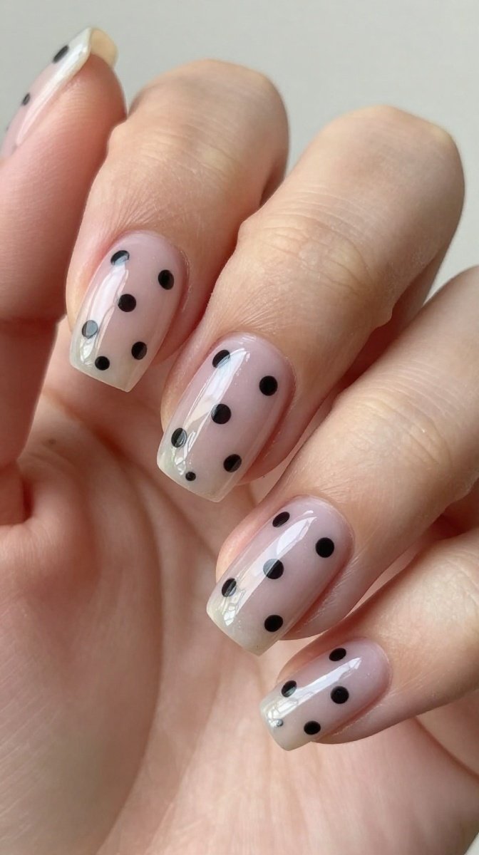 Micro Polka Dot Nails