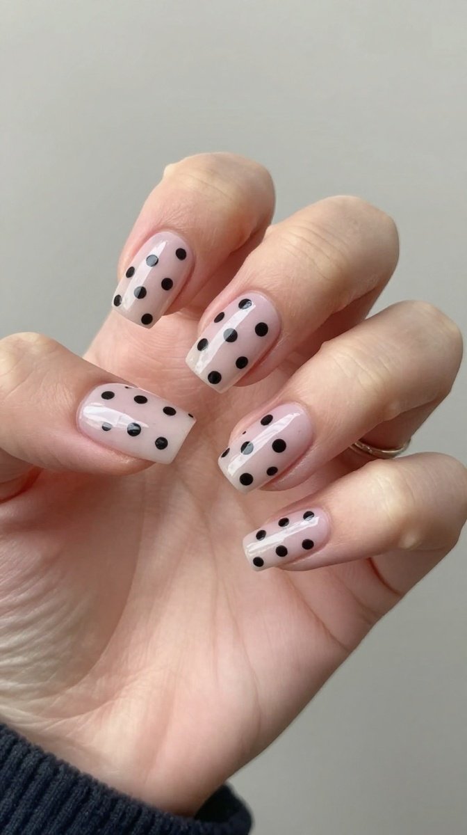 Micro Polka Dot Nails