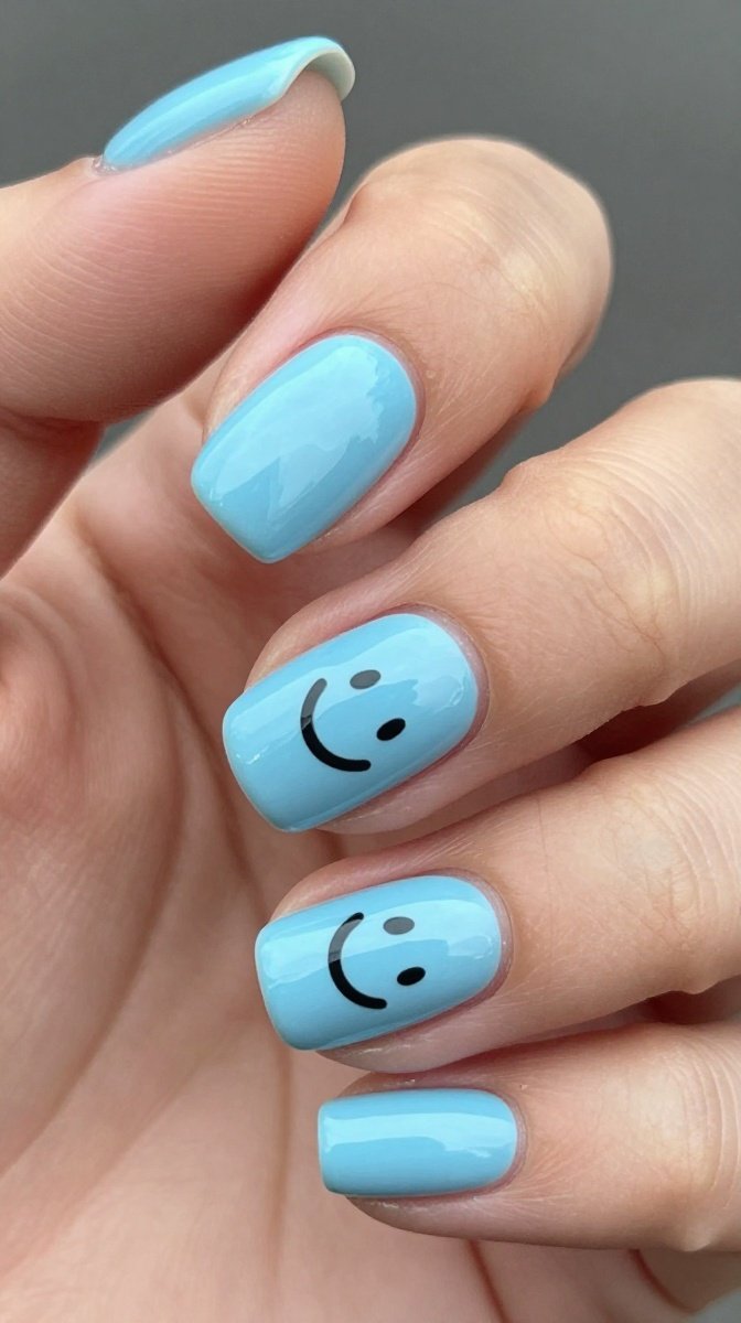 Baby Blue Ghost Smiles
