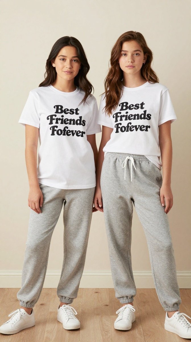 Best Friends Forever Duo (The Matching T-Shirts & Sweatpants Edition