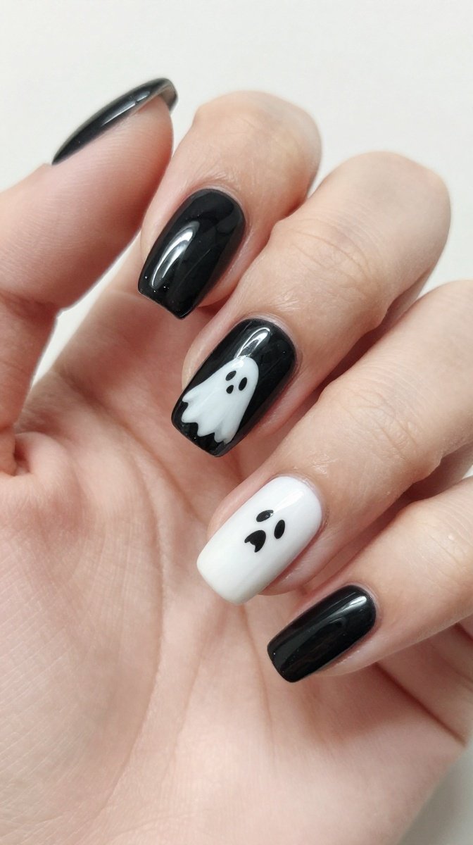 Black and White Ghost