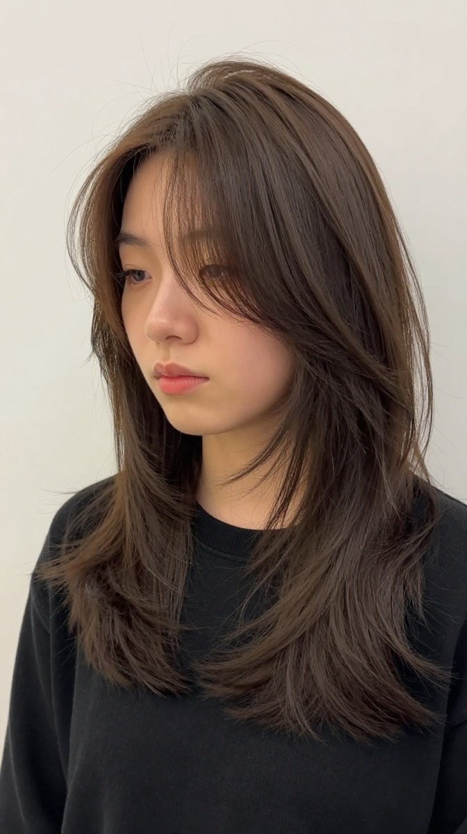Chunky Face-Framing Layers on Medium-Length Hair