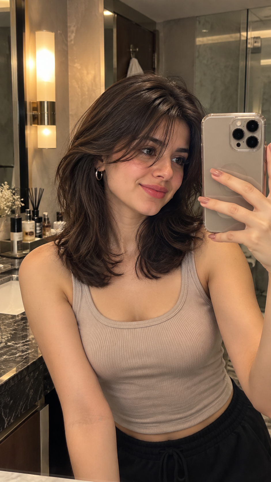 Curtain Wispy Bangs with Textured Lob