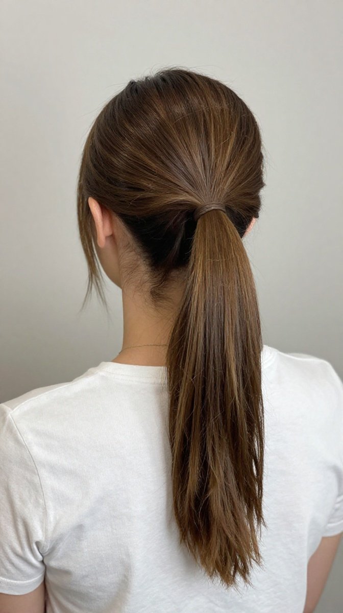 Half-Up Half-Down Ponytail