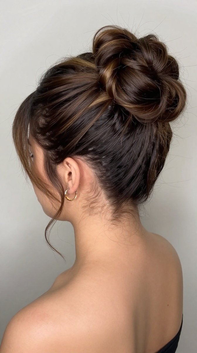 Hollywood Glam 90s Twist Updo