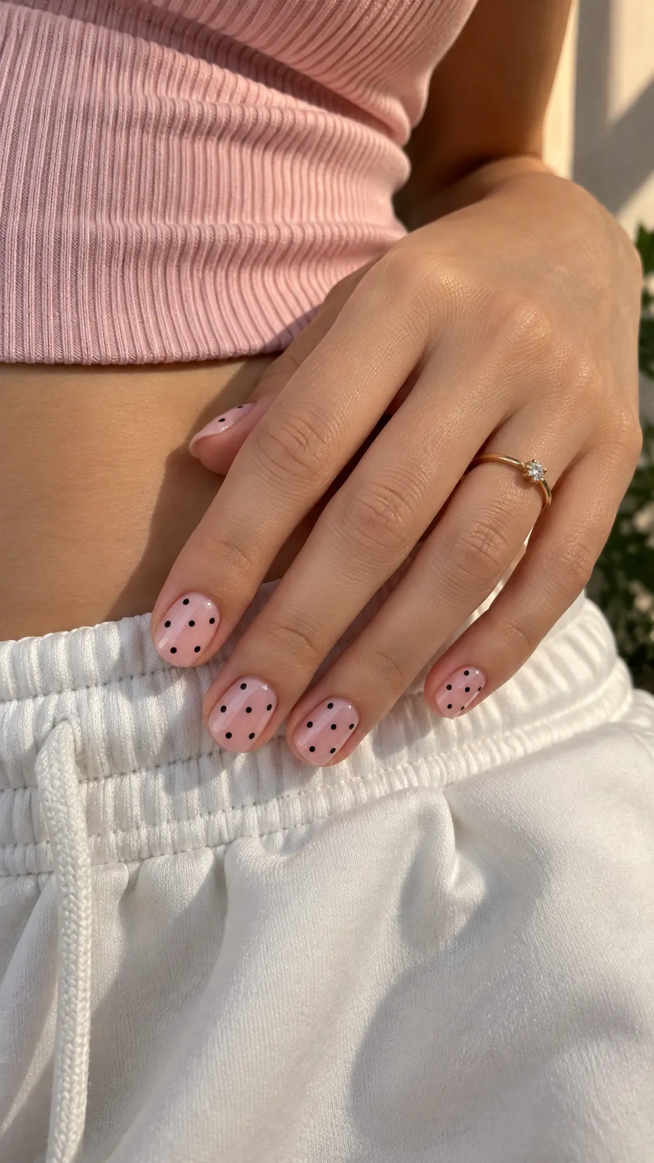 Mini Star or Dot Polka Dots on White