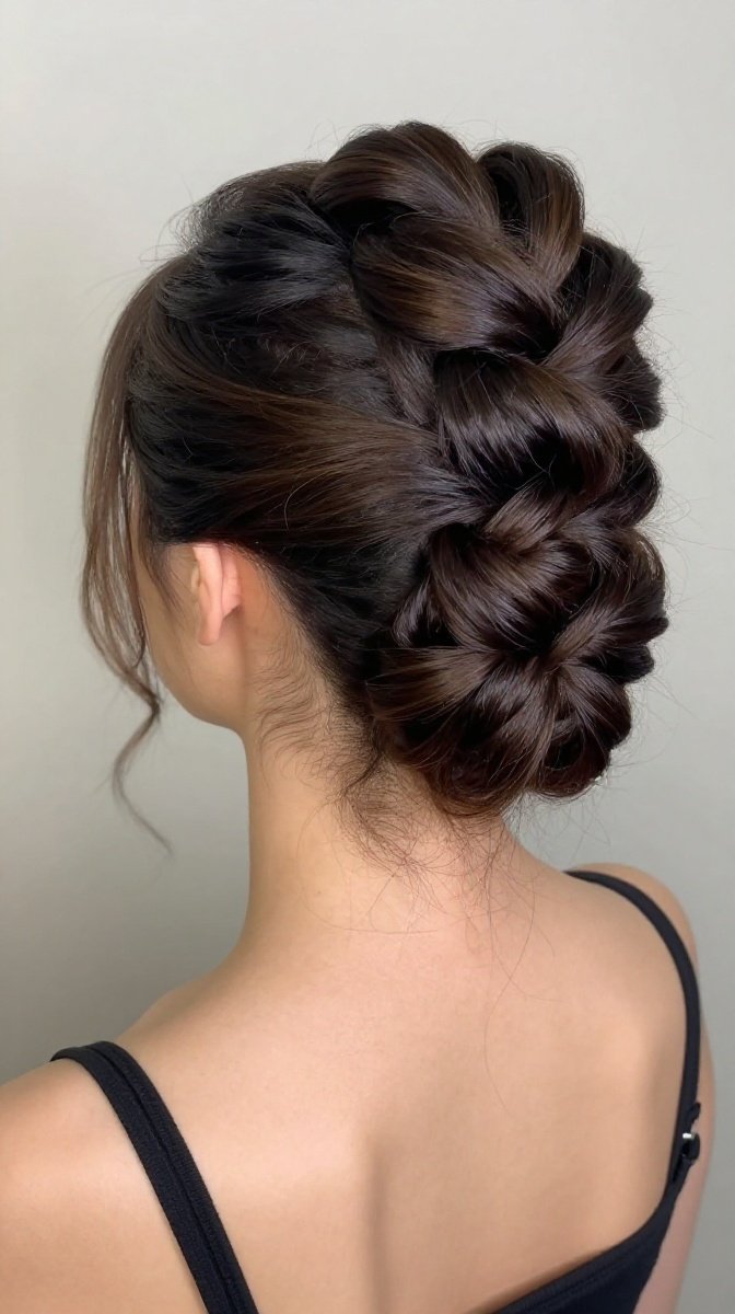 Sleek 90s French Twist Updo