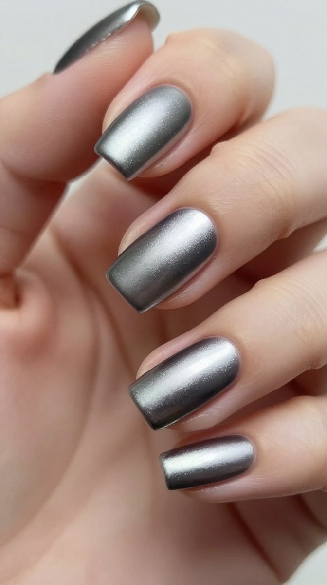 Square Shape with Three-Quarter Matte Chrome