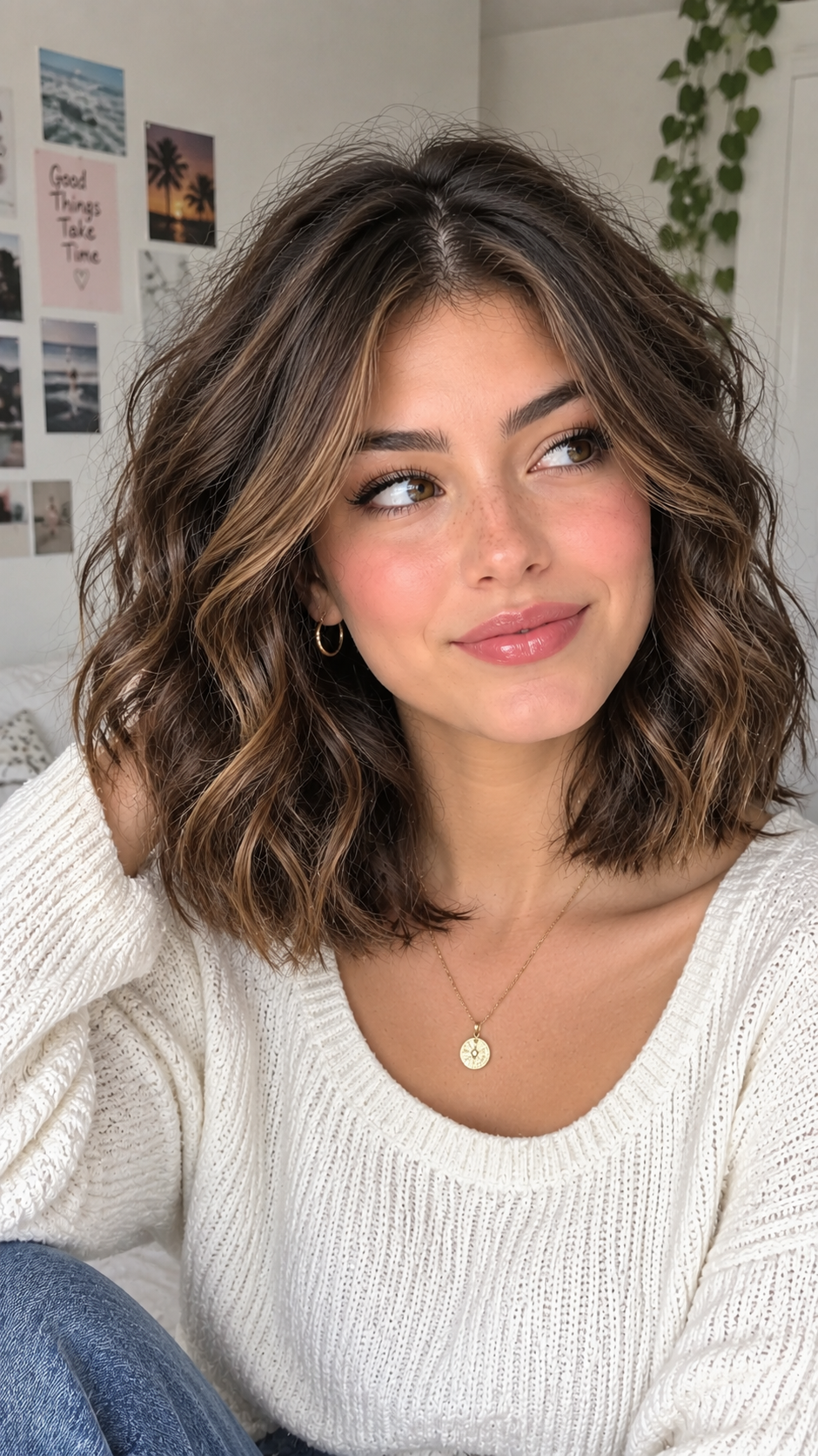 Textured Mid-Length Bob