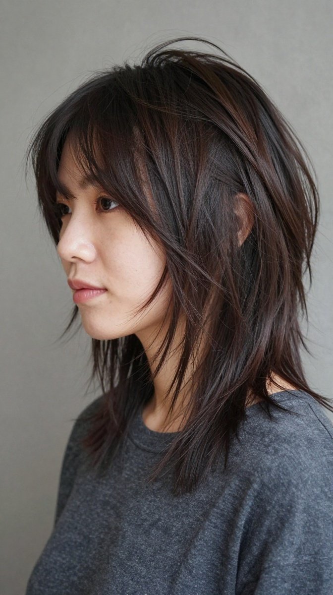 Textured Shag Layered Cut