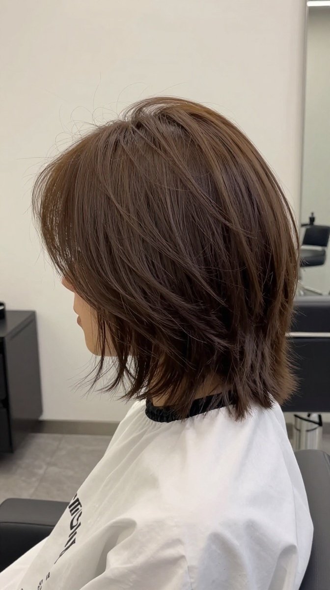 Textured Shaggy Bob with Soft Volume