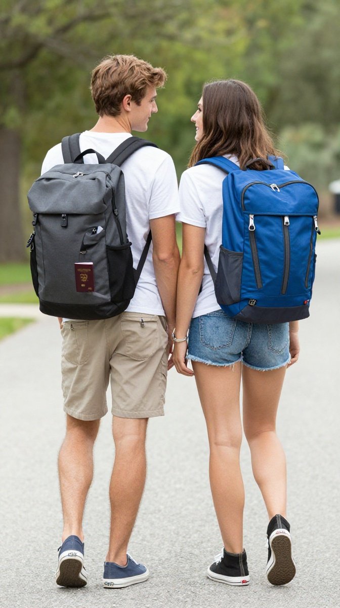 Travel Buddies Duo (The Backpack & Passport Energy)
