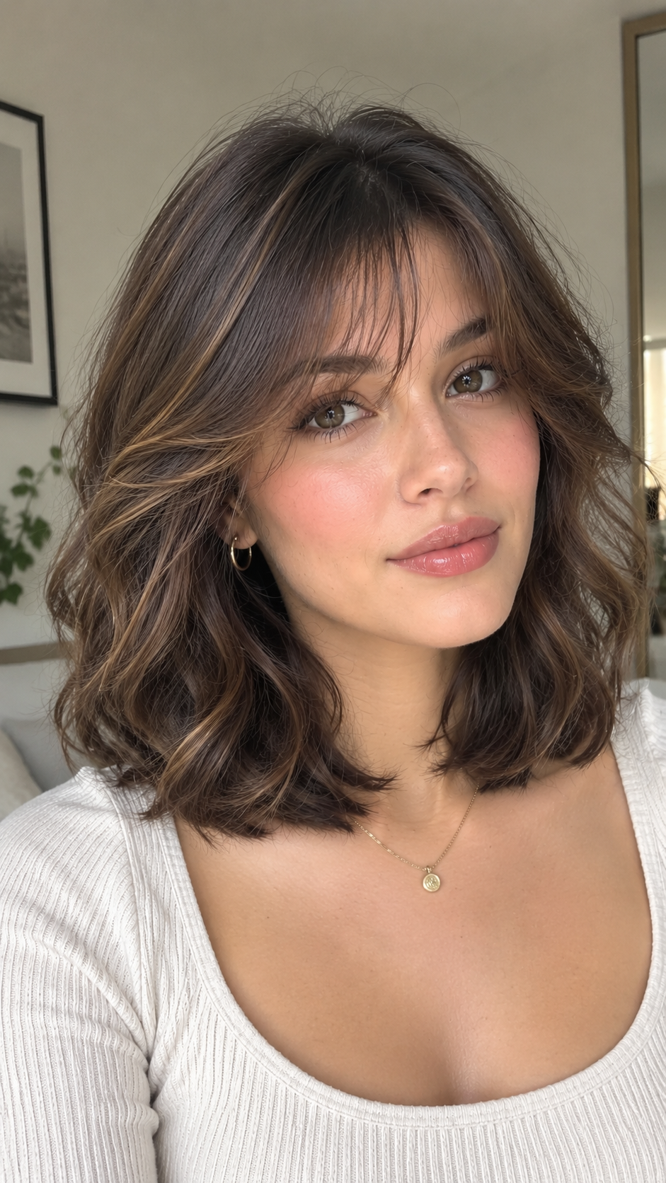 Wispy Cloud Bangs Lob
