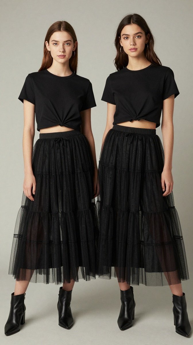 Witchy BFF Tulle Skirt + Crop Top Duo