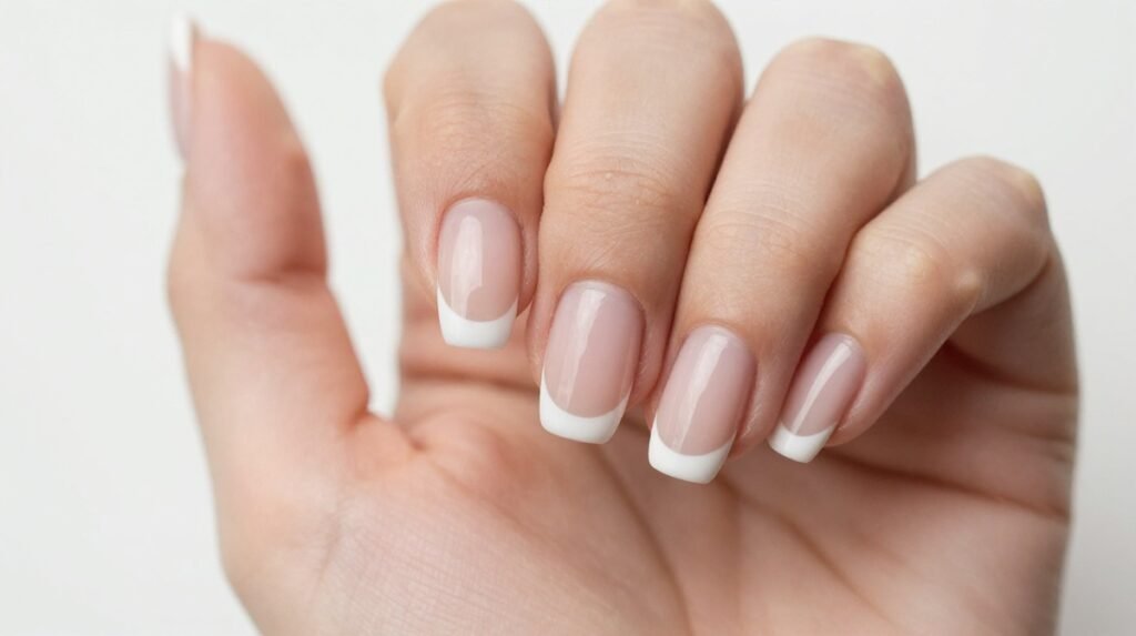 8. How to Create Double French Tip Nails at Home size 16.9