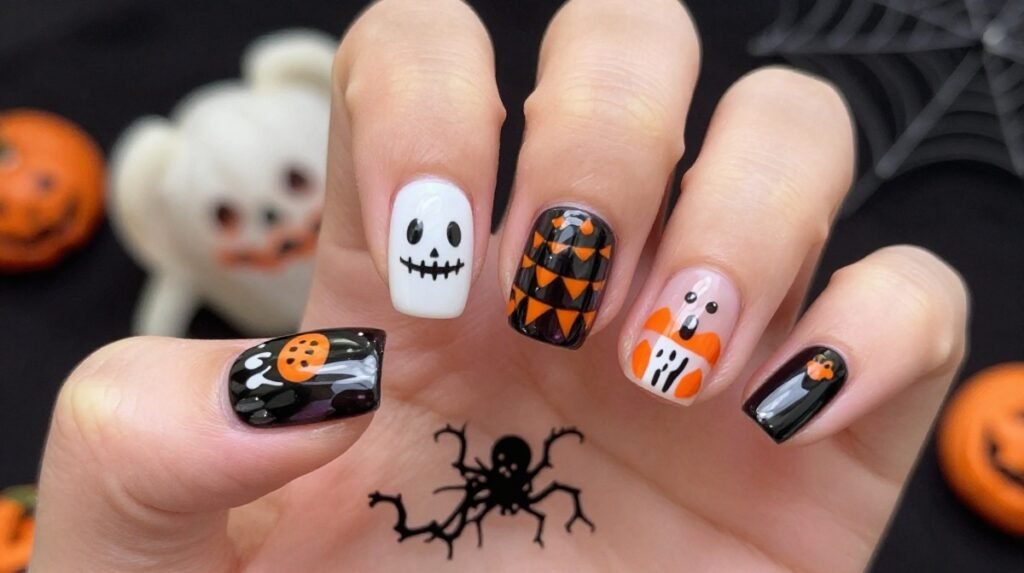 Cute Halloween Nails for a Playful Spooky Season
